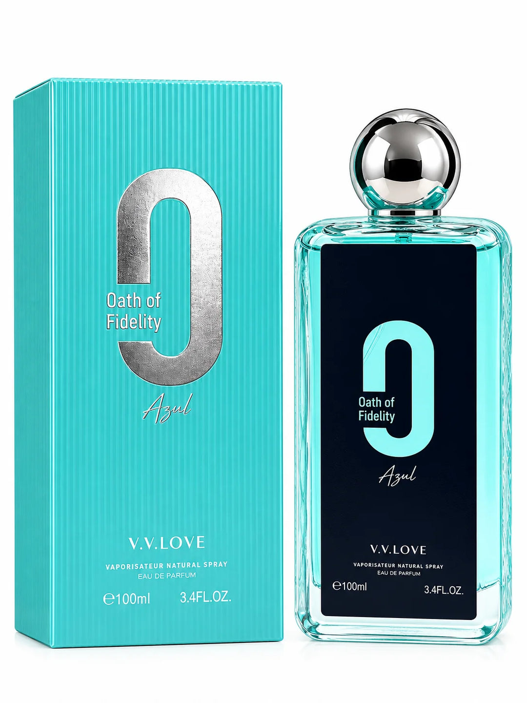 Oath of Fidelity Azul Eau de Parfum 100ml / 3.4 Fl Oz – Fresh Everyday Fragrance Spray, Full Size EDP for Daytime, Evening &amp; Special Occasion Wear