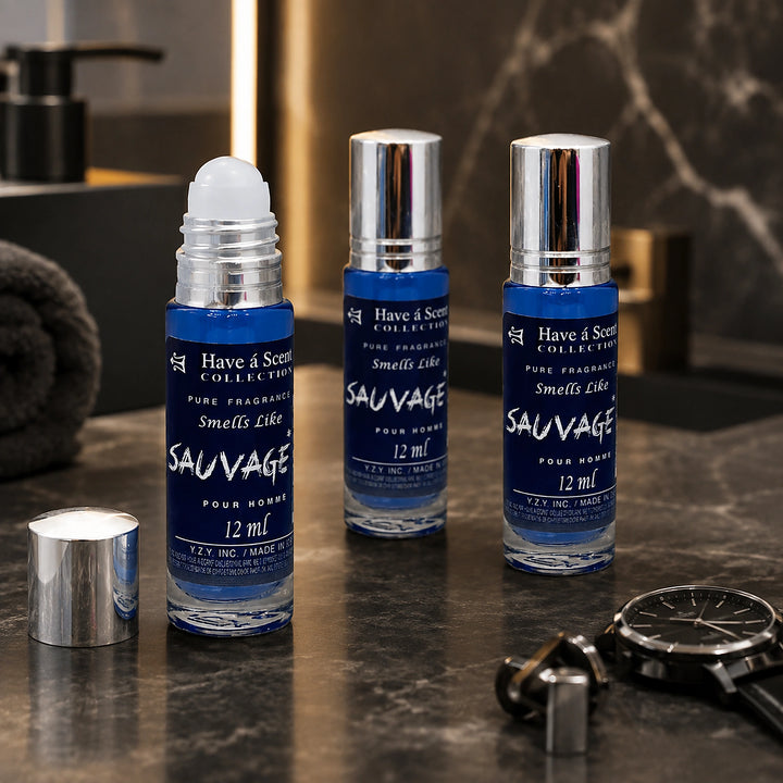 Savaged Roll on Perfume Oil for Men- 12 Ml - 3 Pack - Scentblooms