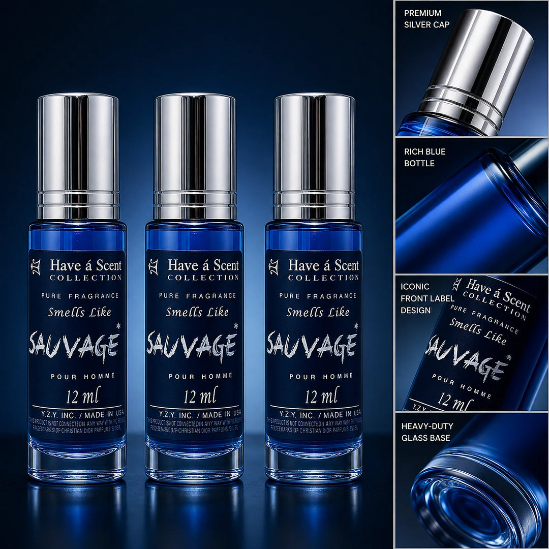 Savaged Roll on Perfume Oil for Men- 12 Ml - 3 Pack - Scentblooms
