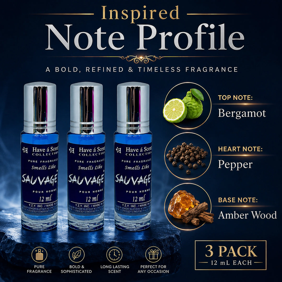 Savaged Roll on Perfume Oil for Men- 12 Ml - 3 Pack - Scentblooms