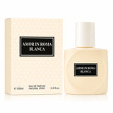 Amor In Roma Blanca Eau De Parfum for Women 100ml (3.3 Fl Oz) – Elegant Floral Vanilla Perfume for Women – Long Lasting Feminine Fragrance Spray