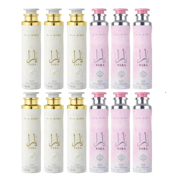 Lattafa Yara & Yara Moi Air Freshener 300ml Pack Of 12 Unisex