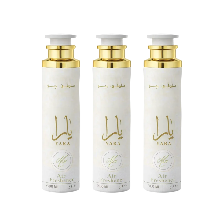 Lattafa Yara Moi Air Freshener 300ml - Floral Room Spray - Home Office Car Fragrance Spray - Odor Eliminator - Pack of 3
