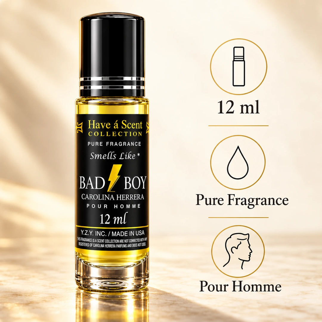 Bad-Boys Perfume Oil for Men 12ml | Roll On