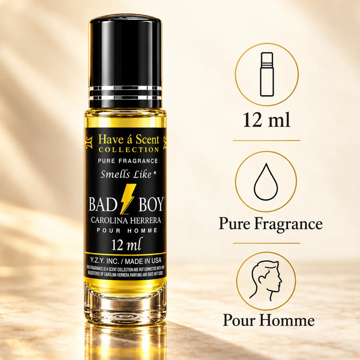 Bad-Boys Perfume Oil for Men 12ml | Roll On