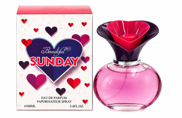 Beautiful Sunday Eau de Parfum for Women 100ml / 3.4 Fl Oz – Feminine Perfume Spray, Full Size Women’s Fragrance for Everyday Wear, Evening & Special Occasions