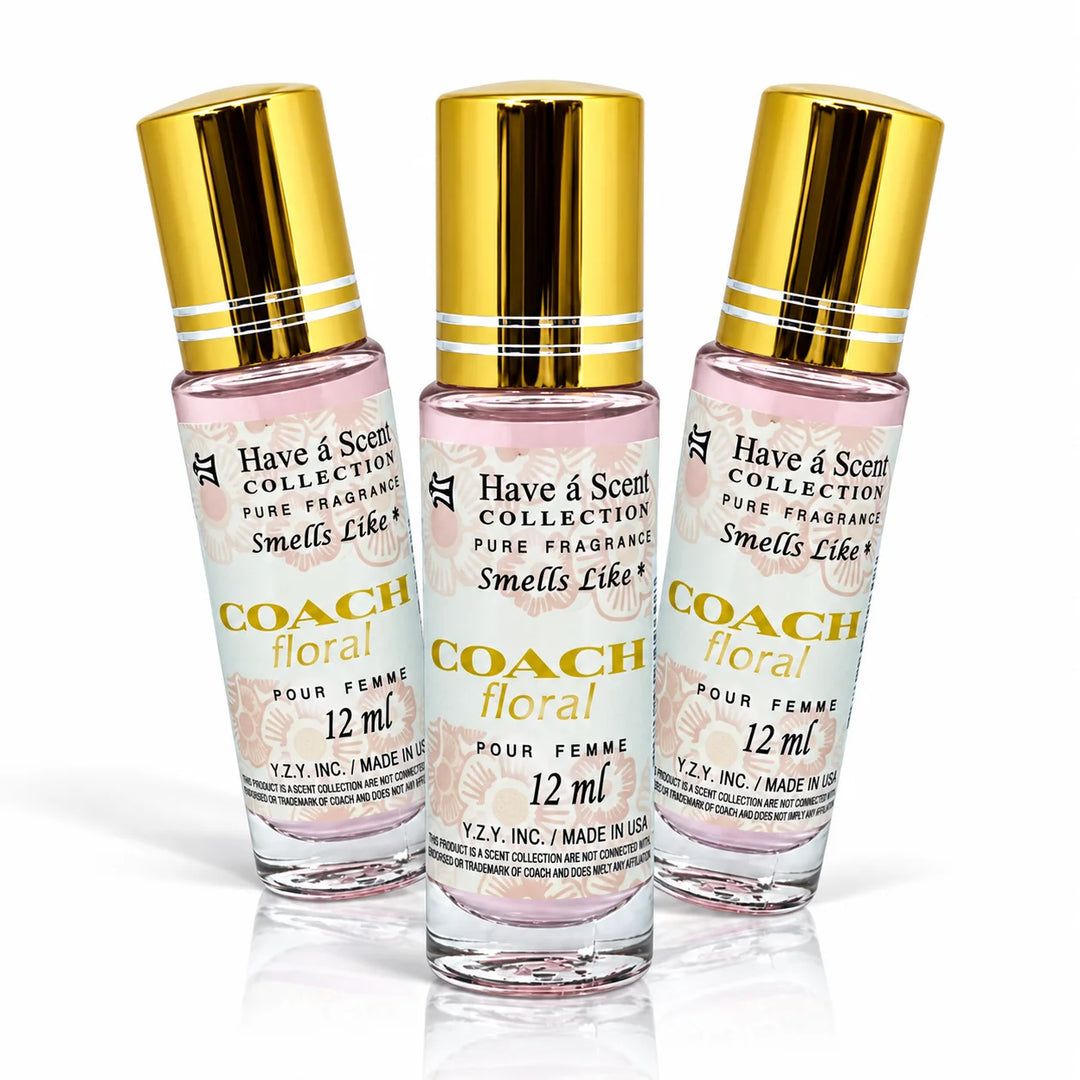 C-FLORAL Roll on Perfume Oil For Women - 12 ml - 3 Pack - Scentblooms