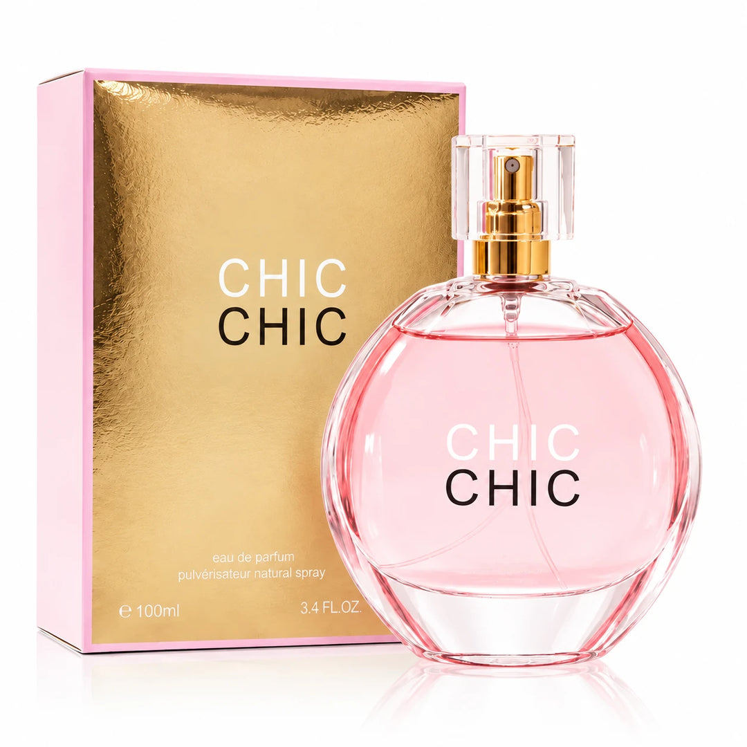 Chic Chic Perfume for Women - 100ml / 3.4 Fl Oz Eau de Parfum Spray Floral Fruity Fragrance Everyday