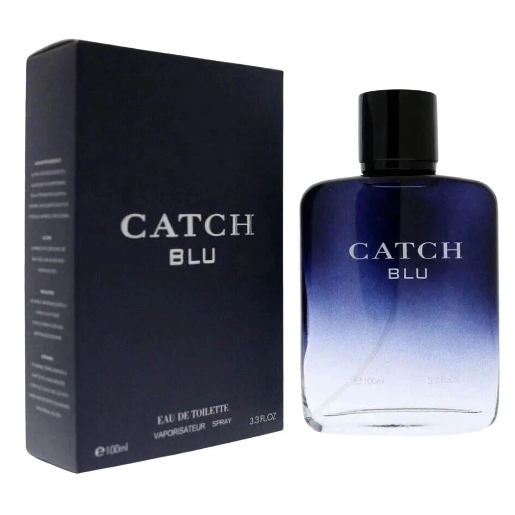 Catch Blu 100ml Eau de Toilette bottle with blue gradient design and original packaging for men