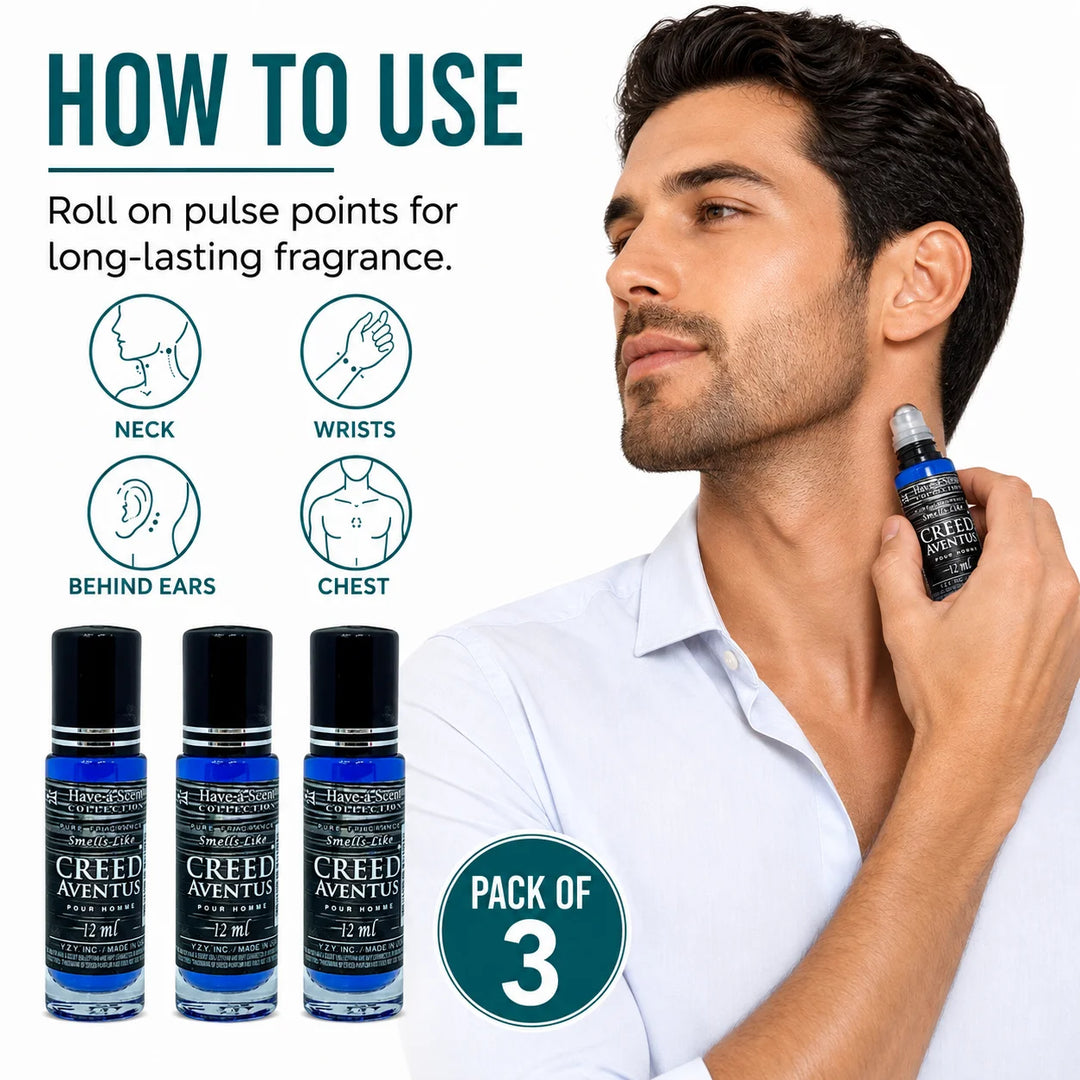 Creed Inspired Perfume Trio 12 ml For Men