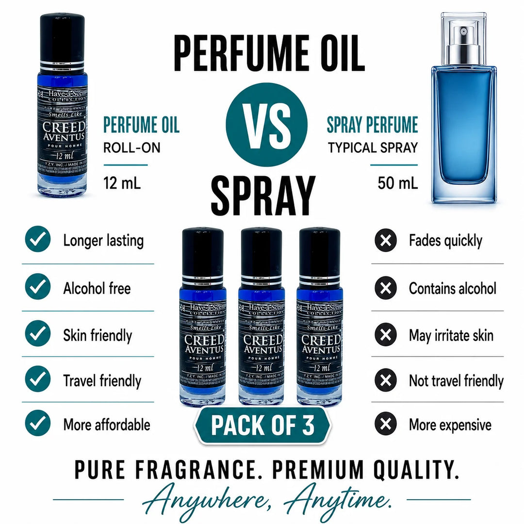 Creed Inspired Perfume Trio 12 ml For Men