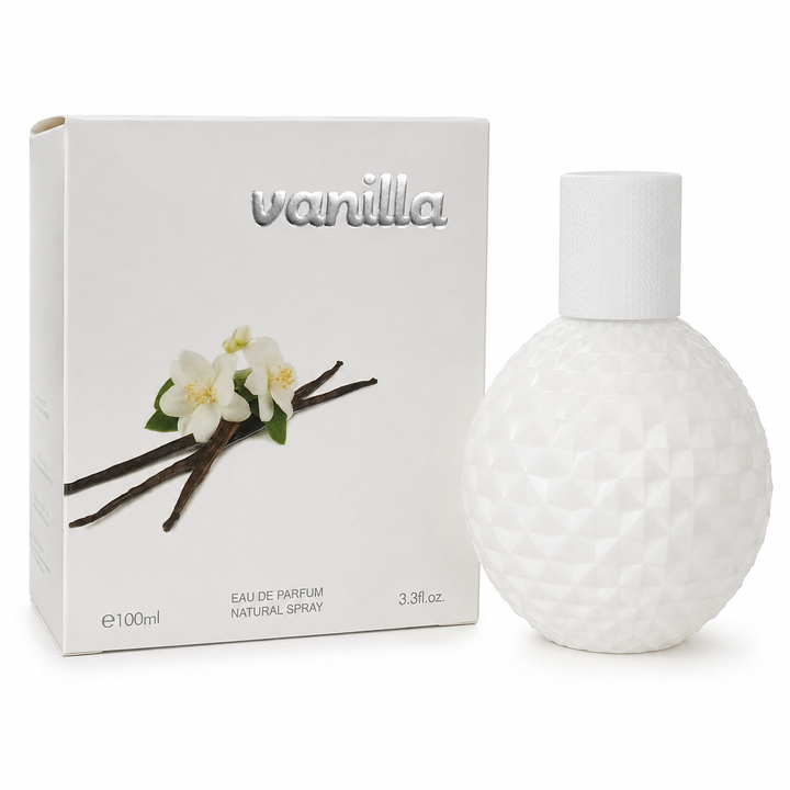 Vanilla Eau de Parfum for Women 100ml / 3.3 Fl Oz – Sweet Vanilla Floral Perfume – Long Lasting Gourmand Fragrance Spray – Everyday Women&