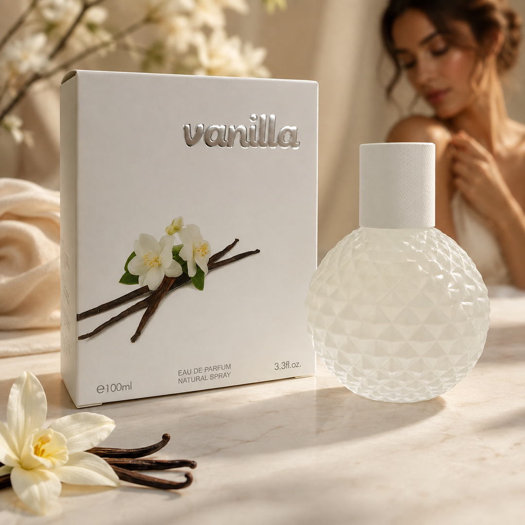 Vanilla Eau de Parfum for Women 100ml / 3.3 Fl Oz – Sweet Vanilla Floral Perfume – Long Lasting Gourmand Fragrance Spray – Everyday Women&