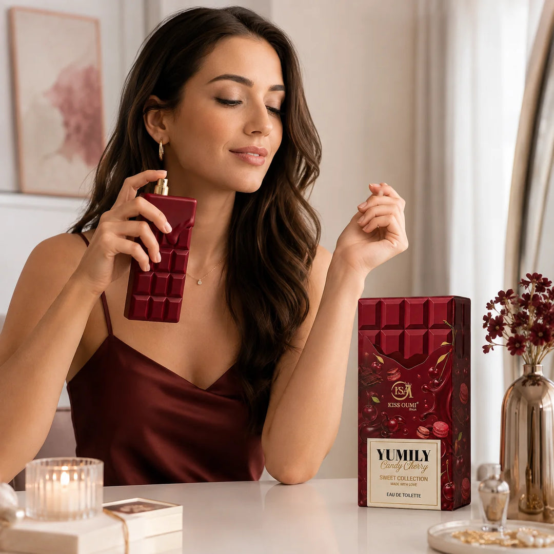 Yumily Candy Cherry Eau de Toilette – Sweet Cherry Perfume for Women – Fruity Gourmand Candy Scent with Dessert-Inspired Aroma – Women’s Fragrance Spray