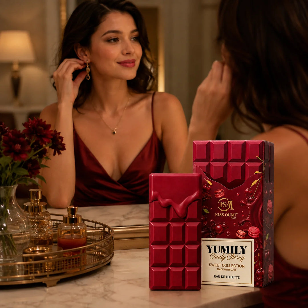 Yumily Candy Cherry Eau de Toilette – Sweet Cherry Perfume for Women – Fruity Gourmand Candy Scent with Dessert-Inspired Aroma – Women’s Fragrance Spray