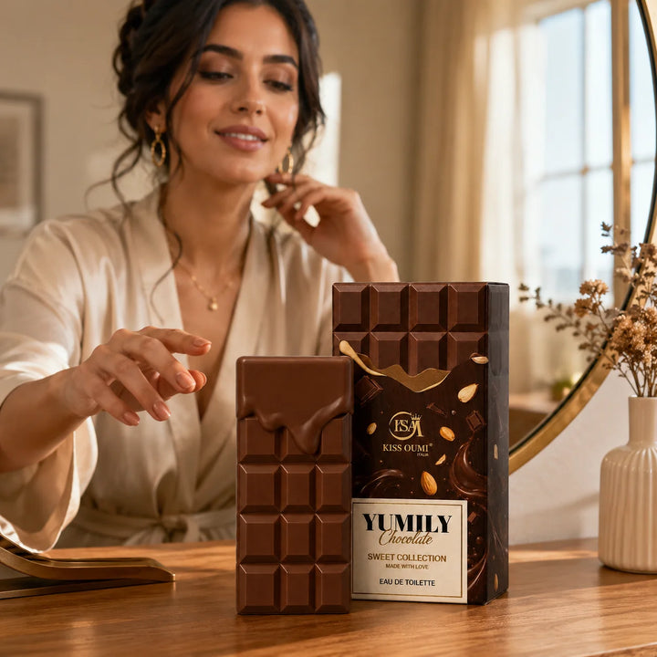 Yumily Chocolate Eau de Toilette – Sweet Chocolate Perfume – Gourmand Cocoa &amp; Creamy Dessert-Inspired Scent – Sweet Fragrance Spray for Women &amp; Men