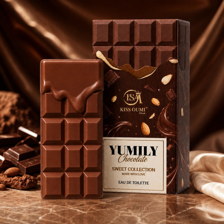 Yumily Chocolate Eau de Toilette – Sweet Chocolate Perfume – Gourmand Cocoa &amp; Creamy Dessert-Inspired Scent – Sweet Fragrance Spray for Women &amp; Men