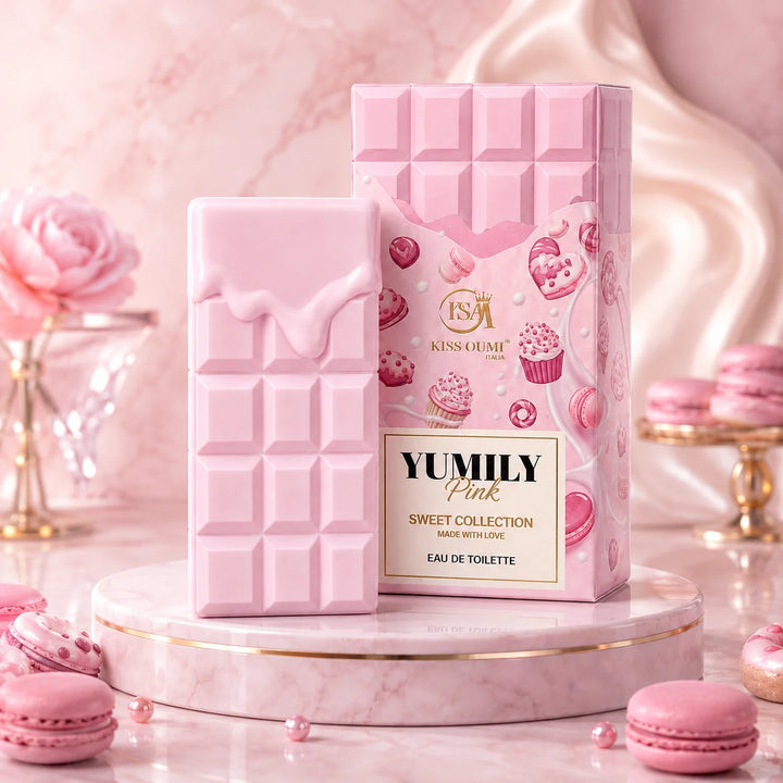 Yumily Pink Eau de Toilette – Sweet Gourmand Perfume for Women – Creamy Candy &amp; Dessert-Inspired Scent – Feminine Sweet Fragrance Spray