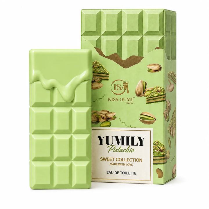 Yumily Pistachio Eau de Toilette – Sweet Pistachio Perfume for Women – Creamy Nutty Gourmand Dessert-Inspired Scent – Feminine Sweet Fragrance Spray