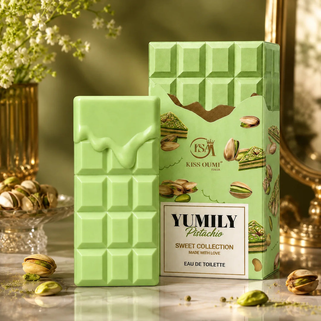 Yumily Pistachio Eau de Toilette – Sweet Pistachio Perfume for Women – Creamy Nutty Gourmand Dessert-Inspired Scent – Feminine Sweet Fragrance Spray