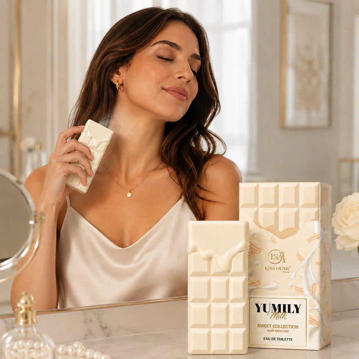 Yumily Milk Eau de Toilette – Sweet Creamy Milk Perfume for Women – Vanilla Gourmand Dessert-Inspired Scent – Milky Lactonic Feminine Fragrance Spray
