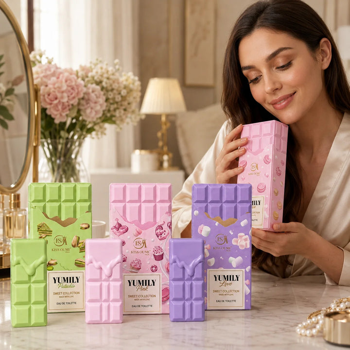 Sweet Treats Trio 3 Piece Perfume Gift Set for Women – Pistachio, Pink &amp; Love Eau de Toilette – Sweet Gourmand, Creamy Nutty &amp; Candy Inspired Fragrance Collection