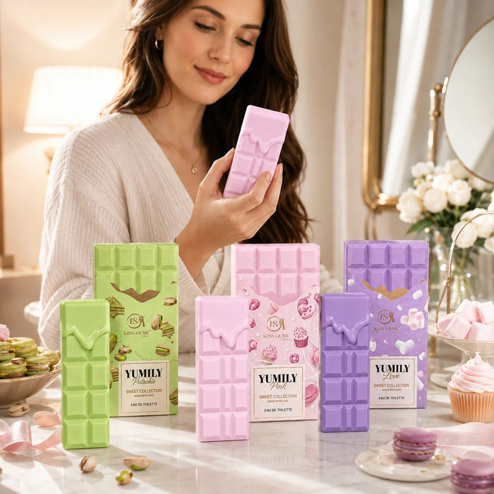 Sweet Treats Trio 3 Piece Perfume Gift Set for Women – Pistachio, Pink &amp; Love Eau de Toilette – Sweet Gourmand, Creamy Nutty &amp; Candy Inspired Fragrance Collection
