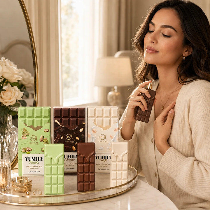 Gourmand Dessert Trio 3 Piece Perfume Gift Set for Women – Pistachio, Chocolate &amp; Milk Eau de Toilette – Sweet Creamy Nutty Gourmand Fragrance Collection
