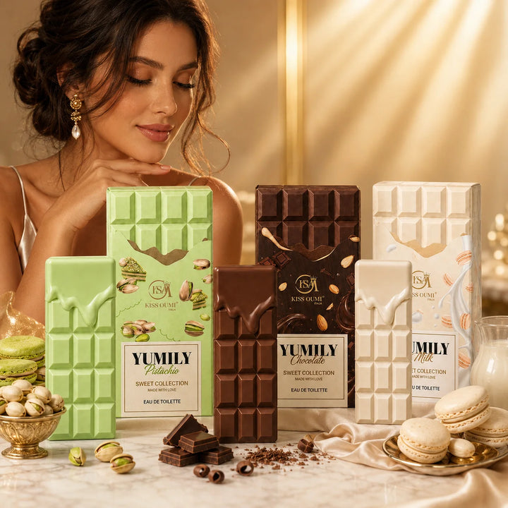 Gourmand Dessert Trio 3 Piece Perfume Gift Set for Women – Pistachio, Chocolate &amp; Milk Eau de Toilette – Sweet Creamy Nutty Gourmand Fragrance Collection