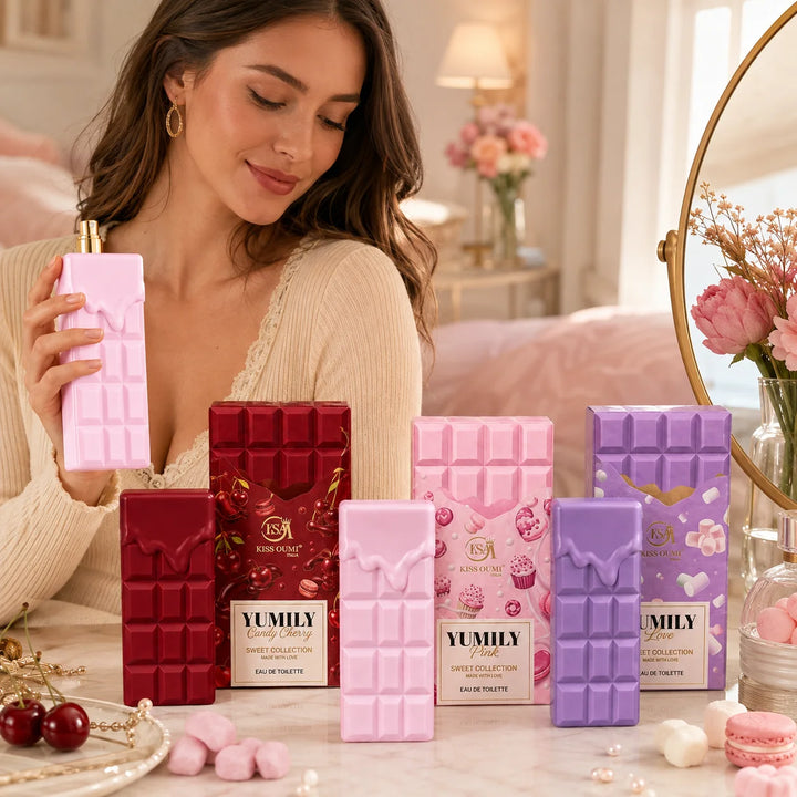 Candy Shop Trio 3 Piece Perfume Gift Set for Women – Candy Cherry, Pink &amp; Love Eau de Toilette – Sweet Fruity Candy, Marshmallow &amp; Gourmand Fragrance Collection