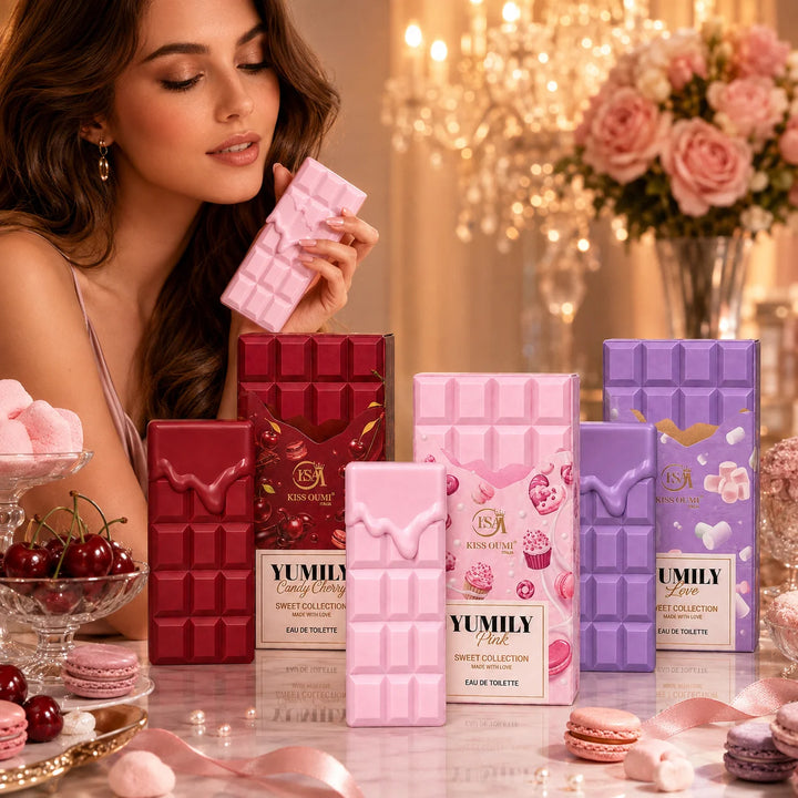 Candy Shop Trio 3 Piece Perfume Gift Set for Women – Candy Cherry, Pink &amp; Love Eau de Toilette – Sweet Fruity Candy, Marshmallow &amp; Gourmand Fragrance Collection