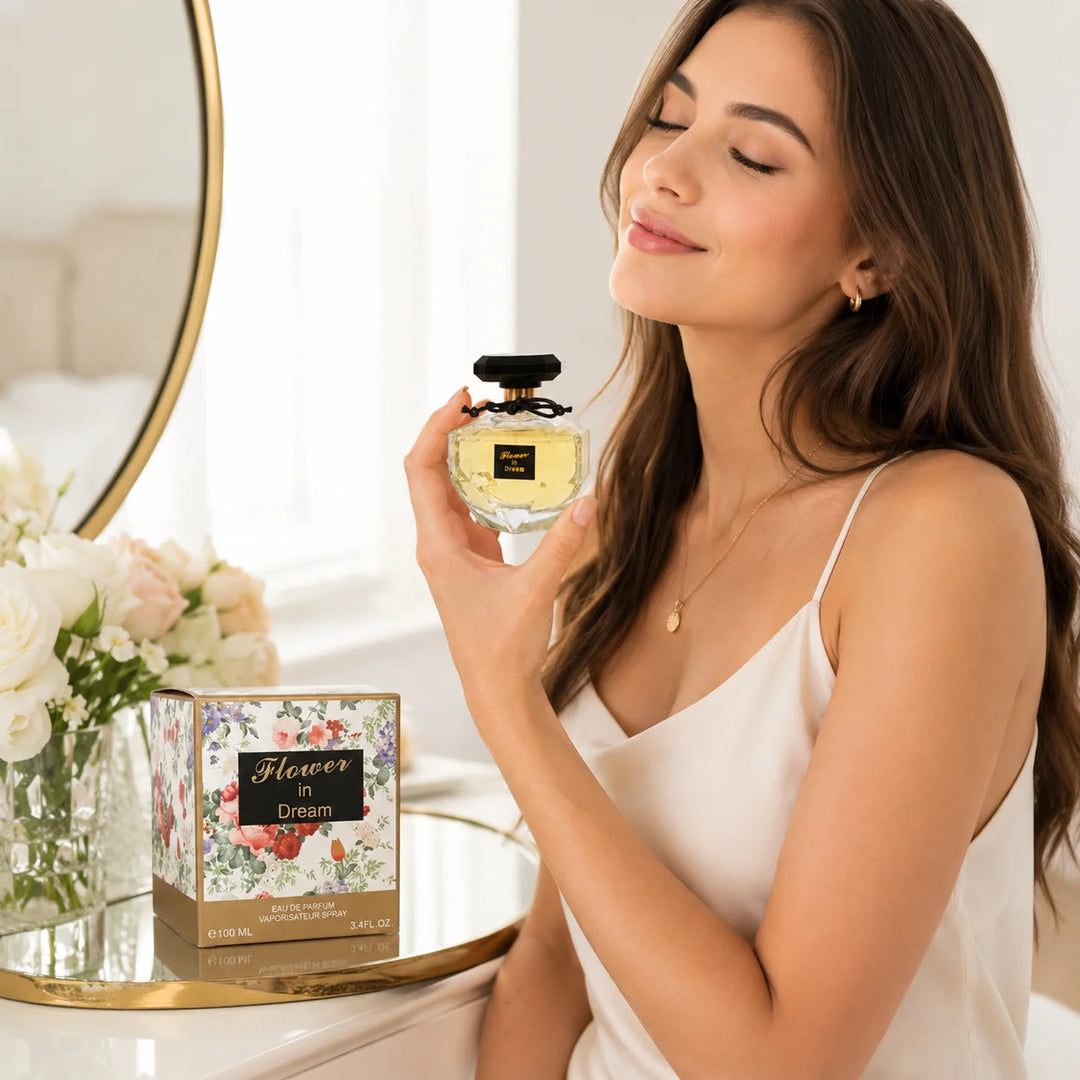 Flower in Dream Eau de Parfum for Women, 100ml / 3.4 Fl Oz – Floral Feminine Perfume Spray – Elegant Fresh Floral Scent for Everyday Wear, Special Occasions &amp; Gifts
