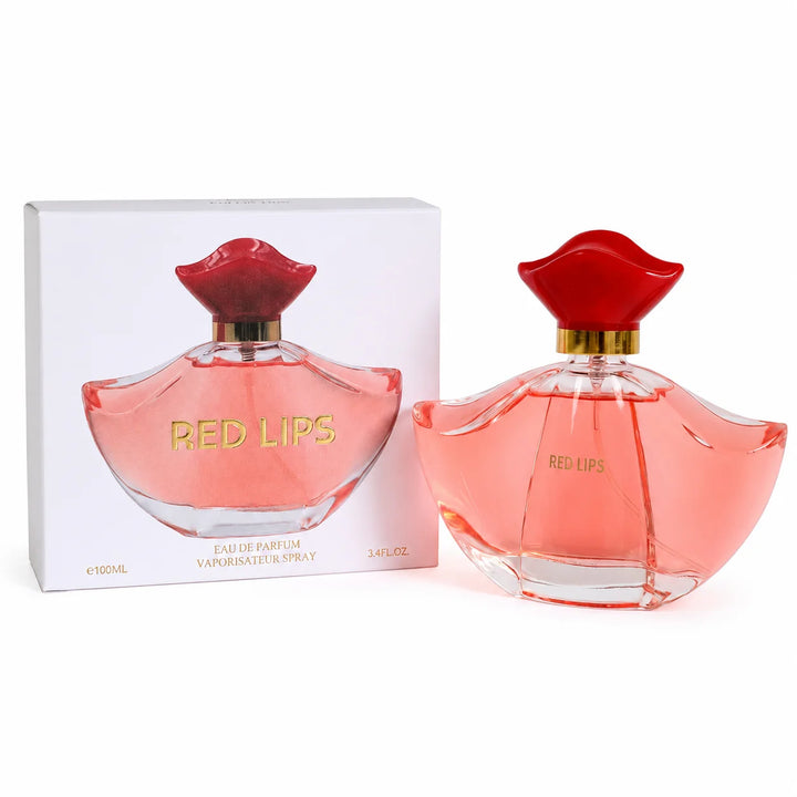 Red Lips Eau de Parfum for Women, 100ml / 3.4 Fl Oz – Feminine Perfume Spray – Sweet Floral Fruity Fragrance for Women, Everyday Wear, Date Night &amp; Gift for Her