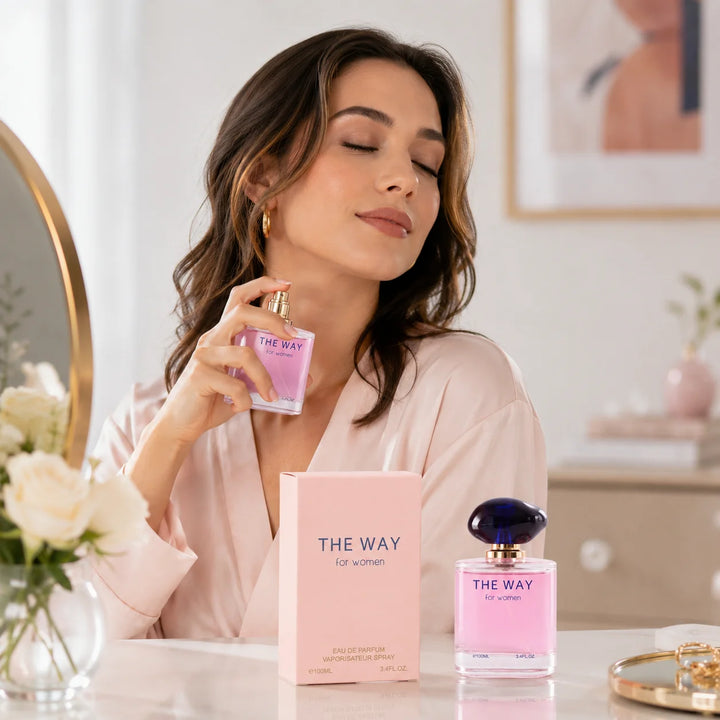 The Way for Women Eau de Parfum, 100ml / 3.4 Fl Oz – Floral Fruity Feminine Perfume Spray – Fresh Sweet Everyday Women’s Fragrance for Day, Evening &amp; Gift Giving