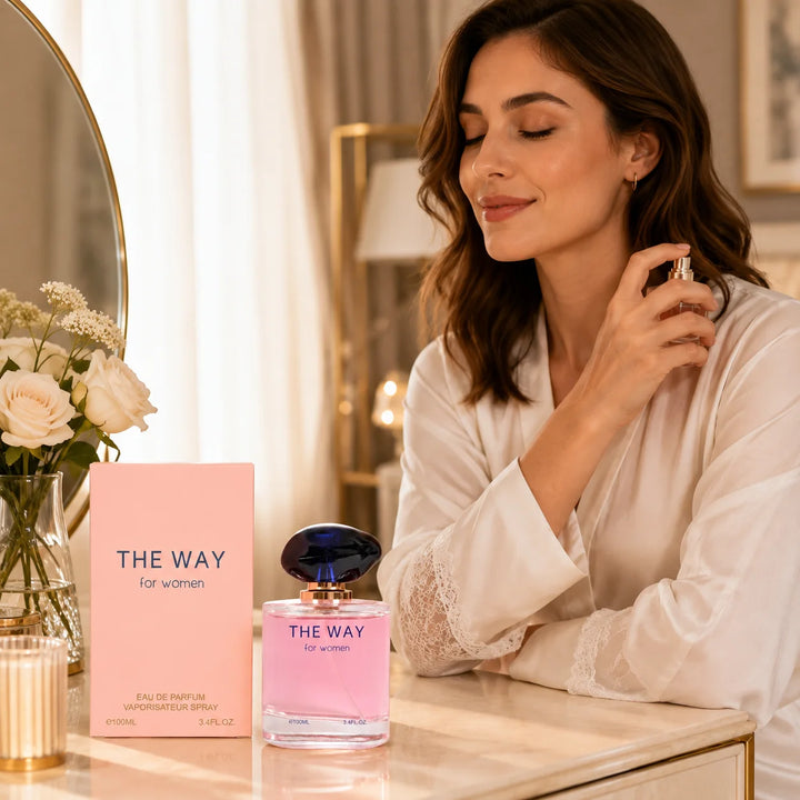 The Way for Women Eau de Parfum, 100ml / 3.4 Fl Oz – Floral Fruity Feminine Perfume Spray – Fresh Sweet Everyday Women’s Fragrance for Day, Evening &amp; Gift Giving