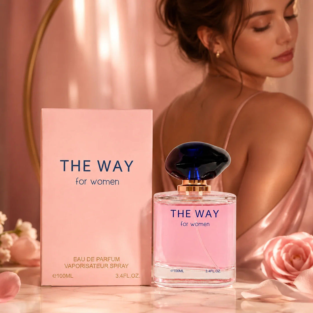 The Way for Women Eau de Parfum, 100ml / 3.4 Fl Oz – Floral Fruity Feminine Perfume Spray – Fresh Sweet Everyday Women’s Fragrance for Day, Evening &amp; Gift Giving
