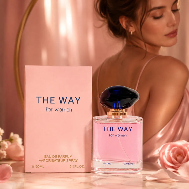 The Way for Women Eau de Parfum, 100ml / 3.4 Fl Oz – Floral Fruity Feminine Perfume Spray – Fresh Sweet Everyday Women’s Fragrance for Day, Evening &amp; Gift Giving