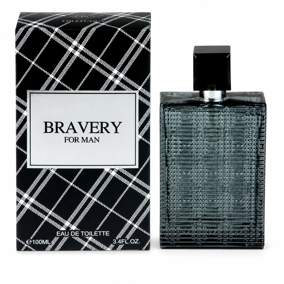 Bravery for Man Eau de Toilette, 100ml / 3.4 Fl Oz – Fresh Woody Aromatic Cologne for Men – Clean Masculine Everyday Fragrance Spray – Men’s Cologne Gift