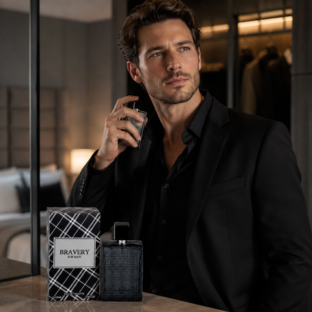 Bravery for Man Eau de Toilette, 100ml / 3.4 Fl Oz – Fresh Woody Aromatic Cologne for Men – Clean Masculine Everyday Fragrance Spray – Men’s Cologne Gift