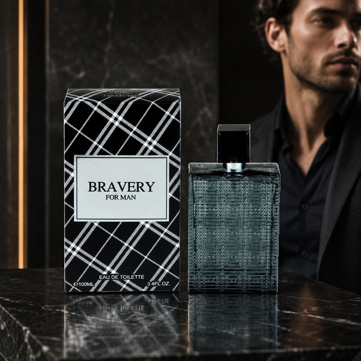 Bravery for Man Eau de Toilette, 100ml / 3.4 Fl Oz – Fresh Woody Aromatic Cologne for Men – Clean Masculine Everyday Fragrance Spray – Men’s Cologne Gift