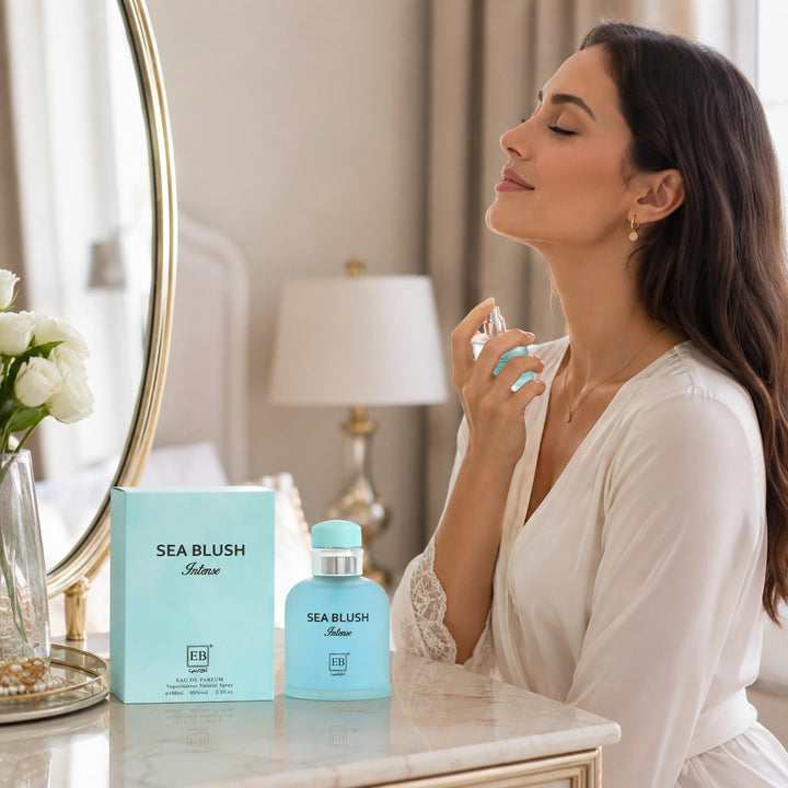 Sea Blush Intense Eau de Parfum, 100ml / 3.3 Fl Oz – Fresh Aquatic Floral Perfume Spray – Clean Oceanic Everyday Fragrance for Women