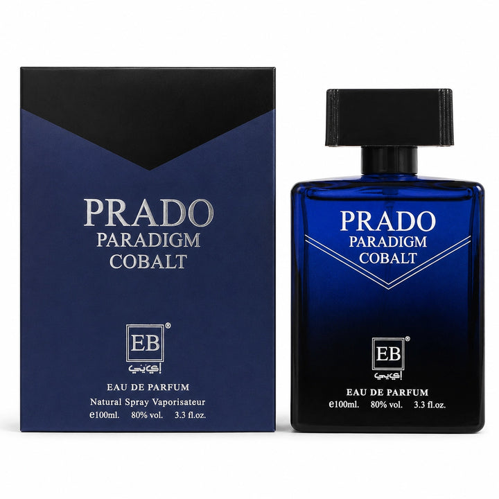 Prado Paradigm Cobalt Eau de Parfum for Men, 100ml / 3.3 Fl Oz – Fresh Woody Aromatic Cologne Spray – Masculine Everyday &amp; Evening Fragrance for Men