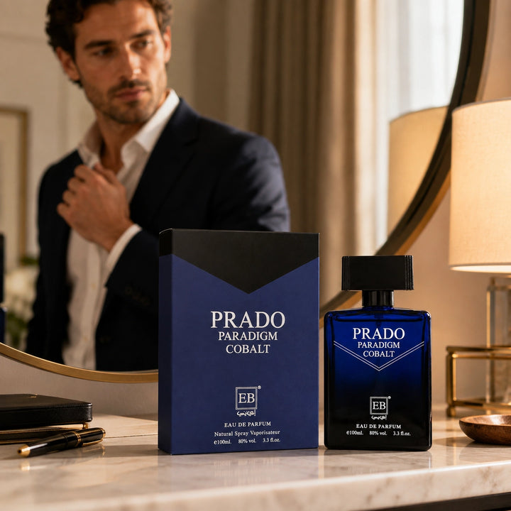 Prado Paradigm Cobalt Eau de Parfum for Men, 100ml / 3.3 Fl Oz – Fresh Woody Aromatic Cologne Spray – Masculine Everyday &amp; Evening Fragrance for Men