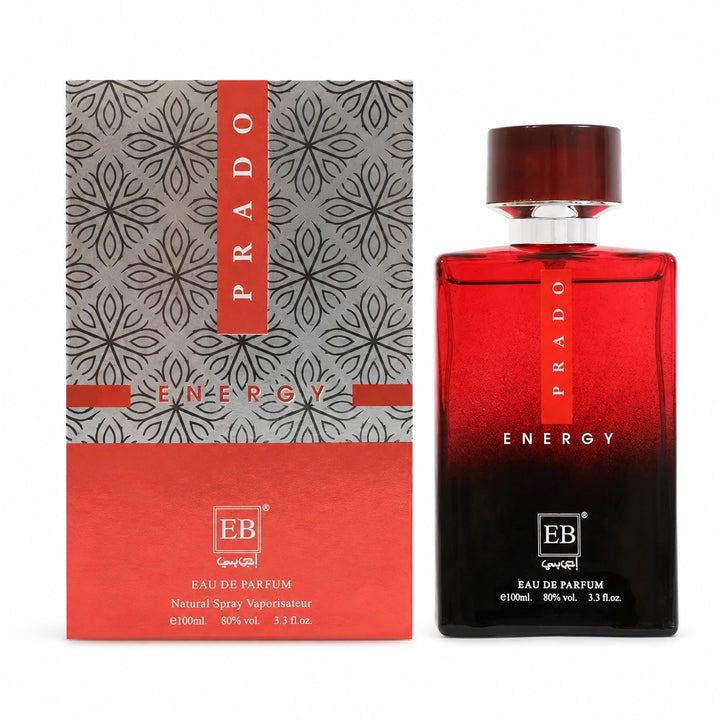 Prado Energy Eau de Parfum for Men, 100ml / 3.3 Fl Oz – Fresh Woody Aromatic Men’s Cologne Spray – Bold Masculine Everyday &amp; Evening Fragrance