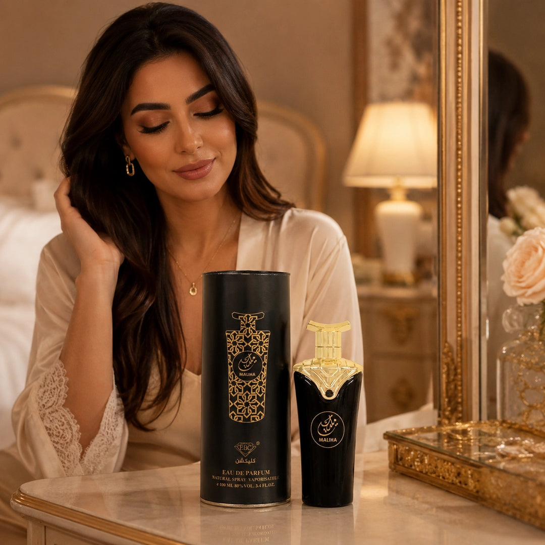 Maliha Eau de Parfum, 100ml / 3.4 Fl Oz – Warm Woody Amber Oriental Perfume Spray – Rich Elegant Unisex Fragrance for Women &amp; Men