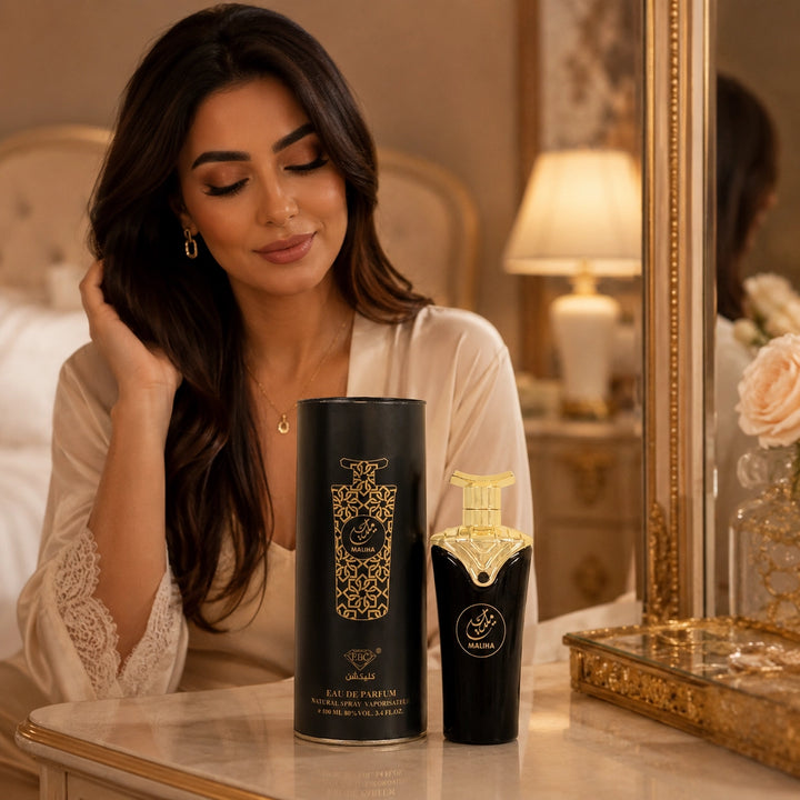 Maliha Eau de Parfum, 100ml / 3.4 Fl Oz – Warm Woody Amber Oriental Perfume Spray – Rich Elegant Unisex Fragrance for Women &amp; Men