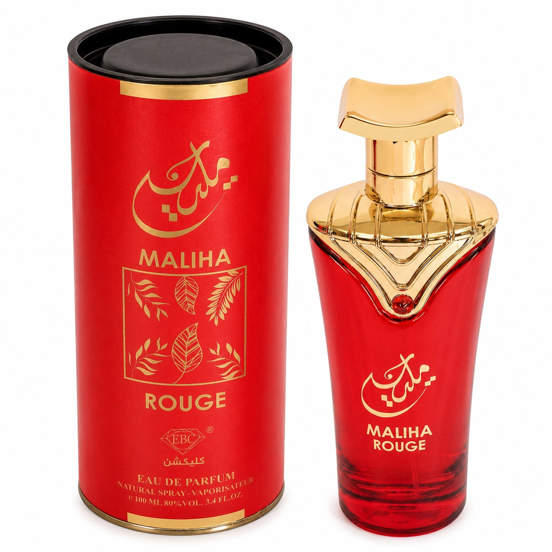 Maliha Rouge Eau de Parfum, 100ml / 3.4 Fl Oz – Warm Floral Amber Perfume Spray – Rich Elegant Unisex Fragrance for Women &amp; Men