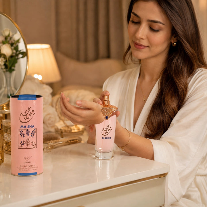Maliha Eau de Parfum for Women 100ml / 3.4 Fl Oz – Elegant Floral Perfume Spray – Feminine Fresh Sweet Fragrance for Everyday Wear, Evening &amp; Gift Giving