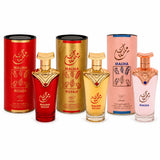 Maliha 3-Piece Eau de Parfum Set for Women – 3.4 Fl Oz Each, Floral Fragrance