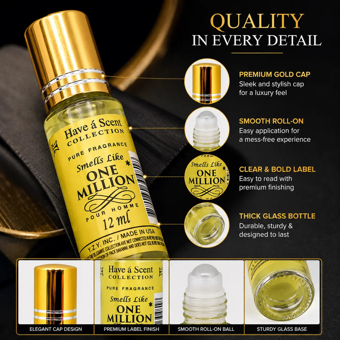 Smell Like 1 Millionaire Concentrated Perfume Oil Pack of 3 - 12ml